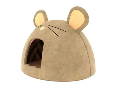 Mouse Meow Hut Cat Hut Cat Tent Yellow 3D model