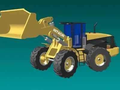 HITACHI ZW220 Free 3D model