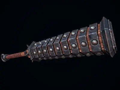 Kanabo of the Oni Low-poly 3D model