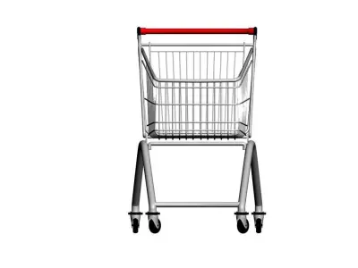 Shopping Cart 3D model 2