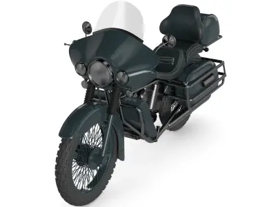 Touring Motorcycle 3D model get
