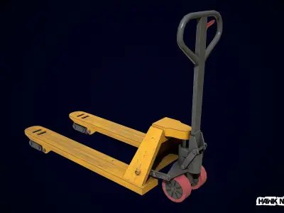 Hand Pallet Truck Low-poly 3D model