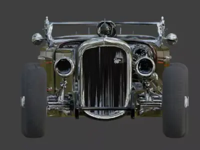 Gothic Black-Out Coffin  Rod 3D Model Low-poly 3D model