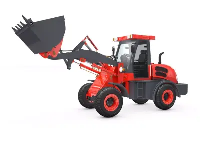 Wheel Loader  Animated 3D model