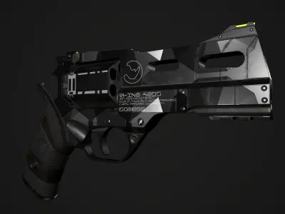 RHINO 40DS Sci-Fi or Cyberpunk Low-poly 3D model