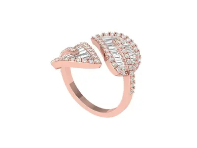 Wedding Ring  3D print model 453
