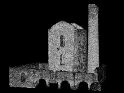 Brick Stone Factory Ruins Set Pbr Scan Low-poly 3D model