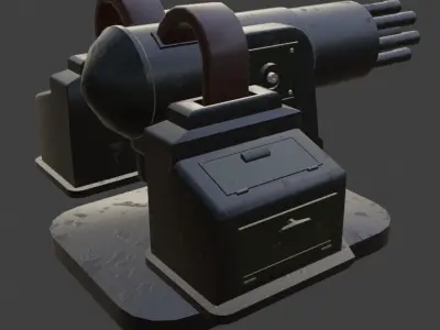 TD Tower 003 Low-poly 3D model