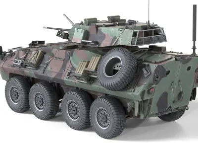 Light Armored Vehicle LAV25 Low-poly 3D model