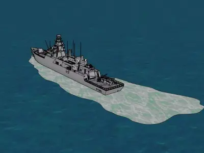 Istanbul Class Frigate F 515  High Quality 3D Model 3D model
