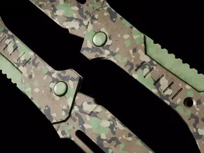 Knife 4 I Low-poly 3D model