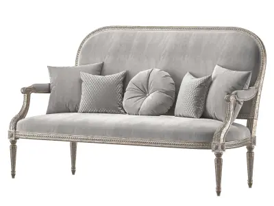 chairish sofa art 7847 3D model