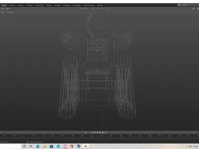low poly robot Low-poly 3D model