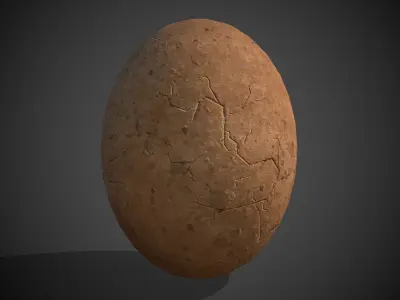 Dinosaur Egg Low-poly 3D model get