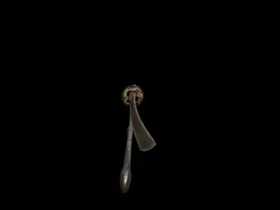 Damascus Steel Katana 3D model