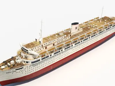 Wilhelm Gustloff Low-poly 3D model by Shigvi