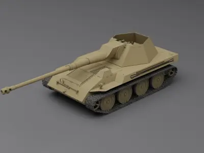 Krupp-Steyr Waffentrager 3D model