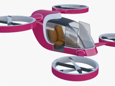 Passenger drone concept 3 3D model