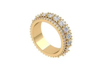 Solitaire Engagement Ring 3D print model 94