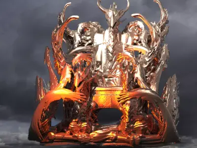 Underworld Hand Throne 3D model