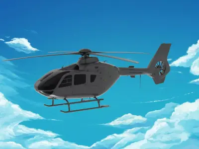 Eurocopter EC135 3D model 2