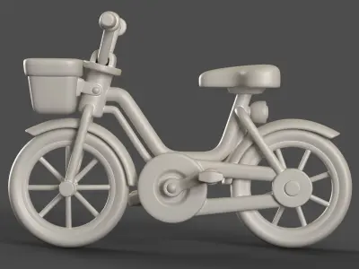 Cartoon Kid Bicycle 3D model