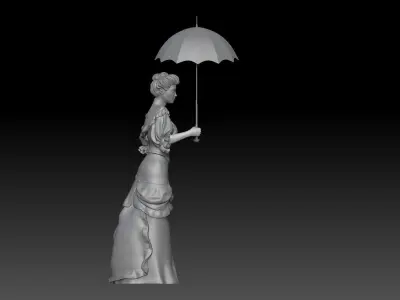VICTORIAN ERA GIRL 3 3D print model