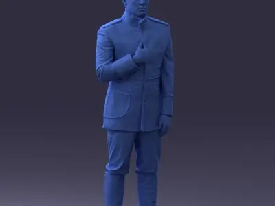 000075 Historical Military Officer 0906 3dp 3D print model