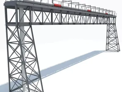 Industrial Tower 08 3D model