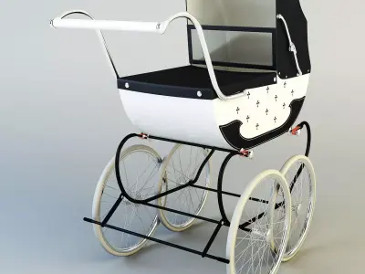 Pram retro 3D model