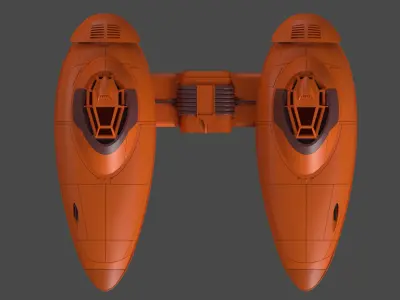 Twin Pod Cloudcar 3D model