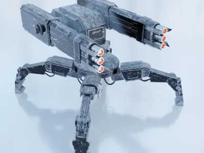 Spider robot 3D model