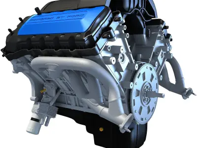Boss V8 Engine 3D model