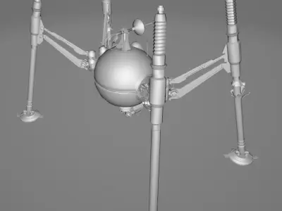 STAR WARS Homing Droid - Low Poly Game - Battlefield - FBX MODEL Low-poly 3D model