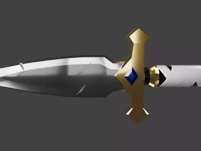 knife model Low-poly 3D model buy