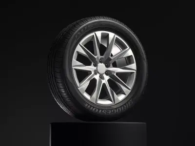 Bridgestone Dueller HP Sport Detailed 3D Model 3D model