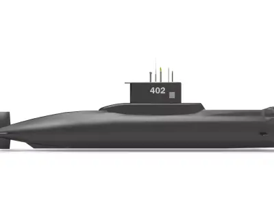 KRI NANGGALA type 209 1300 402 3d Printed 3D model