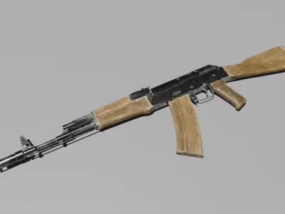 AK 74 3D model purchase