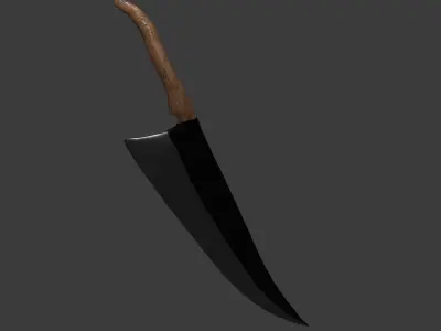 large cleaver fastasy  sword 3D model
