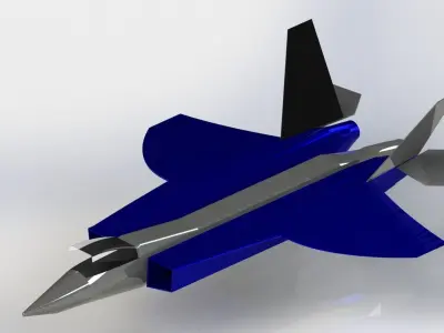 Model airplane design trying 3D model