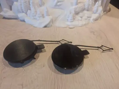 Volkswagen Tharu Towing Eye Cover Cap   Bumper  Replacement STL 3D print model