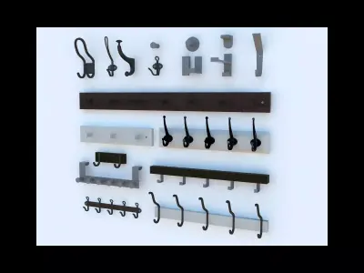 Coat Hooks 3D model
