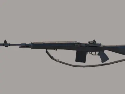 M14 Rifle Low-poly 3D model