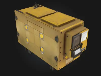 Industrial Generator Box  Rugged Power for Harsh Environments 3D model