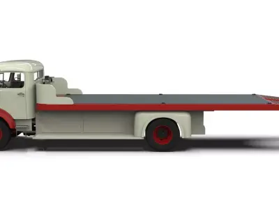 Mercedes-Benz LAK 710 4x4 Car Carrier Truck 3D model