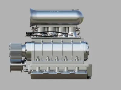 Vintage blower 3D model