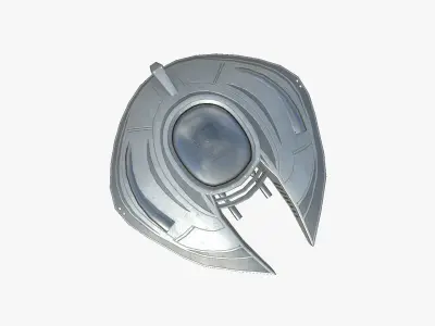 Alien Spaceship UFO D01 Steel - Sci Fi Spacecraft Design Low-poly 3D model