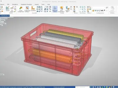 Box with Springs 3D model