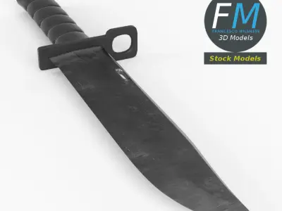 Bayonet knife 3D model