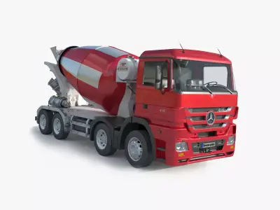 Mercedes Actros 4140 Mixer 3D model